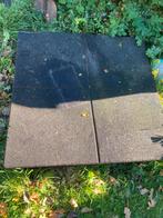 Gratis 4 m2 rubberen platen/tegels, Tuin en Terras, Ophalen, Gebruikt