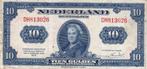 TIEN GULDEN WILHELMINA 1943, Postzegels en Munten, Bankbiljetten | Nederland, Verzenden, 10 gulden