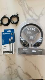Complete set kabels & headset – ideaal voor thuis of onderwe, Ophalen of Verzenden, Zo goed als nieuw, Over-ear