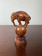 Circus olifant houtsnijwerk, Ophalen of Verzenden