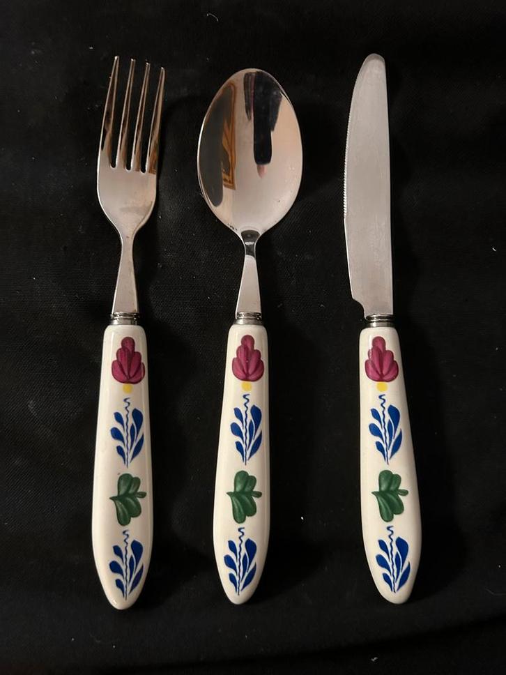 Vintage Boerenbont Bestekset, Antiek en Kunst, Antiek | Bestek, Ophalen of Verzenden