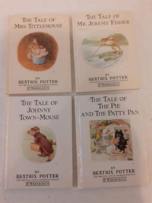 Beatrix Potter - 4 Engelstalige boekjes - Warner & co 1987, Boeken, Kinderboeken | Jeugd | onder 10 jaar, Zo goed als nieuw, Fictie algemeen