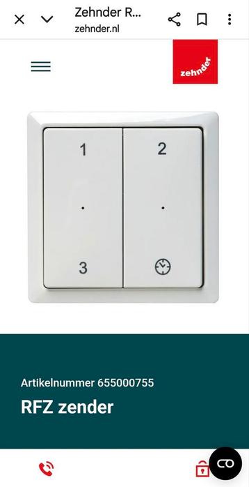 Rf zender voor mv box en wtw. Stork/zehnder. beschikbaar voor biedingen