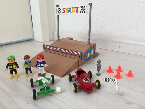 Playmobil set 4141 Gokart skelterrace, Kinderen en Baby's, Speelgoed | Playmobil, Gebruikt, Complete set, Ophalen