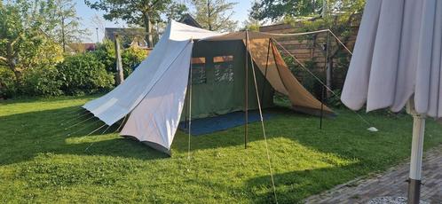 De Waard Albatros met luifel en zij schermen, Caravans en Kamperen, Tenten, tot en met 4, Gebruikt, Ophalen