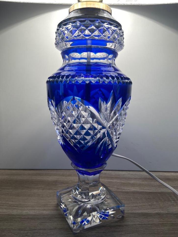 Unieke “Jupiter” lamp / vaas Val Saint Lambert, Antiek en Kunst, Antiek | Glas en Kristal, Ophalen of Verzenden