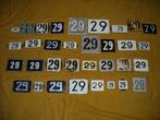 oud emaille huisnummer 29 ook 30 31 32 33 34 35 36 37 38 39, Antiek en Kunst, Ophalen of Verzenden