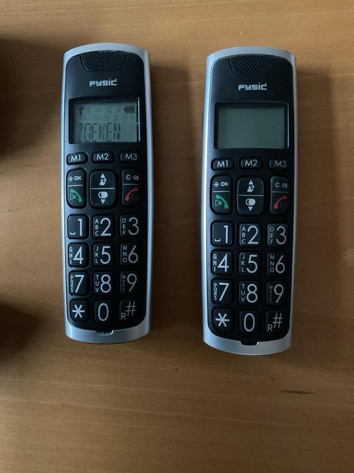Fysic FX-6020 Seniorentelefoon met 2 Handsets, Telecommunicatie, Vaste telefoons | Handsets en Draadloos, Gebruikt, 2 handsets