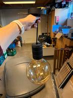 Mooie hanglamp met grote glazen bol, Ophalen, Gebruikt, Glas, Minder dan 50 cm