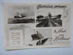 Hoek van Holland gestrande schepen Faustus Spanker en Gatt, Verzamelen, Ansichtkaarten | Nederland, 1940 tot 1960, Gelopen, Zuid-Holland