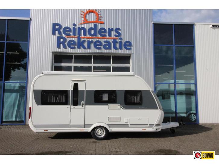 Hobby Excellent 455 UF Thule 6300 Airco Voortent, Caravans en Kamperen, Caravans, Bedrijf, tot en met 4, Rondzit, Hobby, Dwarsbed