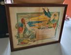 Groot Frans Art Deco diploma Handelsbeurs in Beiroet 1921, Antiek en Kunst, Ophalen