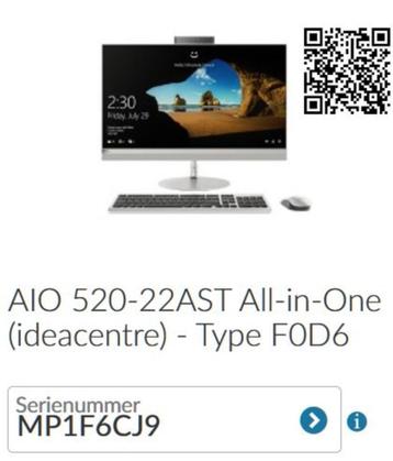 Computer  Lenovo All in One   Defect beeld scherm !!! beschikbaar voor biedingen