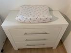 Witte Commode met 3 Lades, Ophalen, Gebruikt, 50 tot 70 cm, 75 tot 100 cm