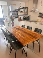 Eettafel triangle & mango hout 200cm, Huis en Inrichting, Ophalen, Gebruikt, Eikenhout, 200 cm of meer