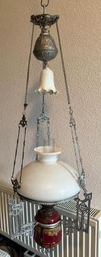 Antieke hang petroleum lamp, Antiek en Kunst, Antiek | Lampen, Ophalen