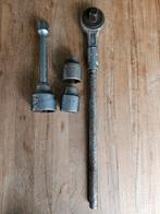 Gedore ratel groot, verlengstuk en doppen, Ophalen of Verzenden