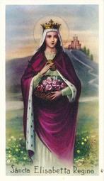 Devotieprentje Heilige Elisabeth, Ophalen of Verzenden, Zo goed als nieuw, Kaart of Prent, Christendom | Katholiek