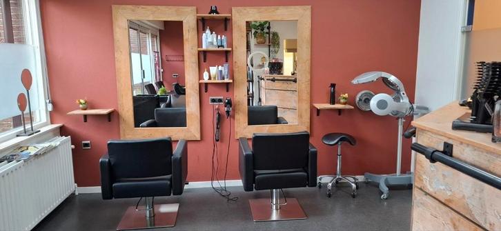 Kapsalon spiegels 2 stuks, Huis en Inrichting, Woonaccessoires | Spiegels, Minder dan 50 cm, Minder dan 100 cm, Rechthoekig, Ophalen of Verzenden