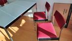 4 vintage buizenstoelen plus bijbehorende tafel, Huis en Inrichting, Ophalen, Zo goed als nieuw