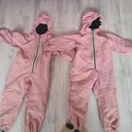 2x HEMA roze softshell pakken 98/104 tweeling, Ophalen of Verzenden, Gebruikt, Kleding