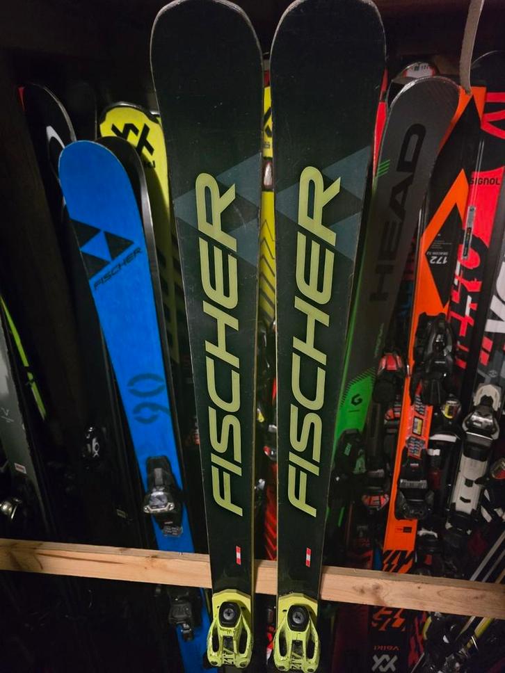 175cm FISCHER RC4 GS FIS RACE CODE RACE PLATEN DIN 17, Sport en Fitness, Skiën en Langlaufen, Zo goed als nieuw, Ski's, Skiën