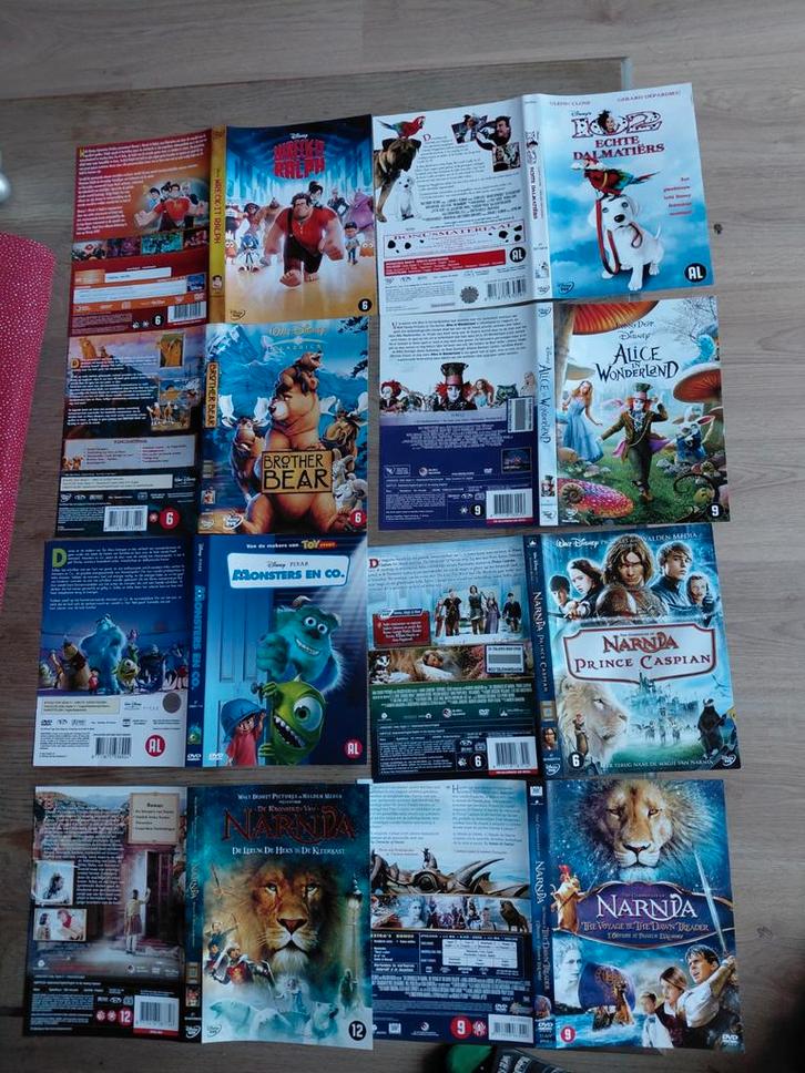 Disney dvd covers van o.a Narnia, Alice in wonderland., Verzamelen, Film en Tv, Zo goed als nieuw, Film, Overige typen, Ophalen of Verzenden