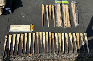 Houten haringen totaal 43 stuks beschikbaar voor biedingen