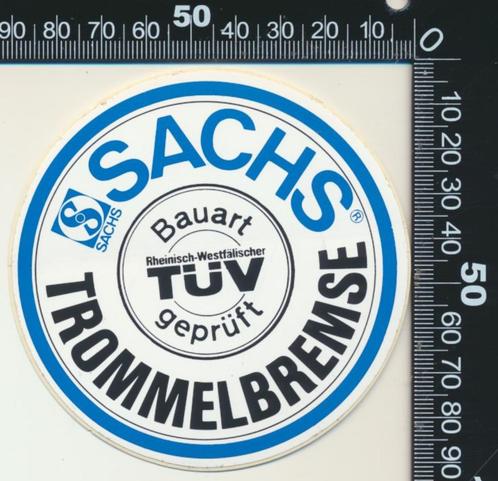 Sticker: Sachs - Trommelbremse, Verzamelen, Stickers, Zo goed als nieuw, Auto of Motor, Ophalen of Verzenden
