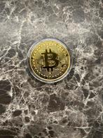 Vergulde bitcoin coin, Postzegels en Munten, Munten en Bankbiljetten | Verzamelingen, Ophalen of Verzenden, Munten