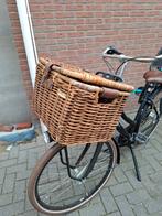 Rieten fietsmandje + voordrager, Ophalen, Gebruikt