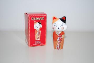 Miniatuur Kokeshi Neko beschikbaar voor biedingen