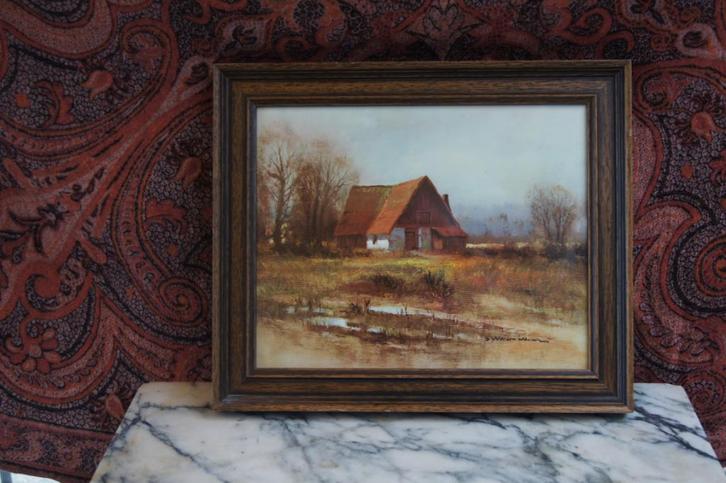 Schilderijen, Huis en Inrichting, Woonaccessoires | Schilderijen, Tekeningen en Foto's, Zo goed als nieuw, Schilderij, Minder dan 50 cm