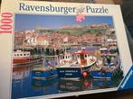 Ravensburger legpuzzel 1000 stukjes Whitby Abbey harbor, Ophalen of Verzenden, Zo goed als nieuw