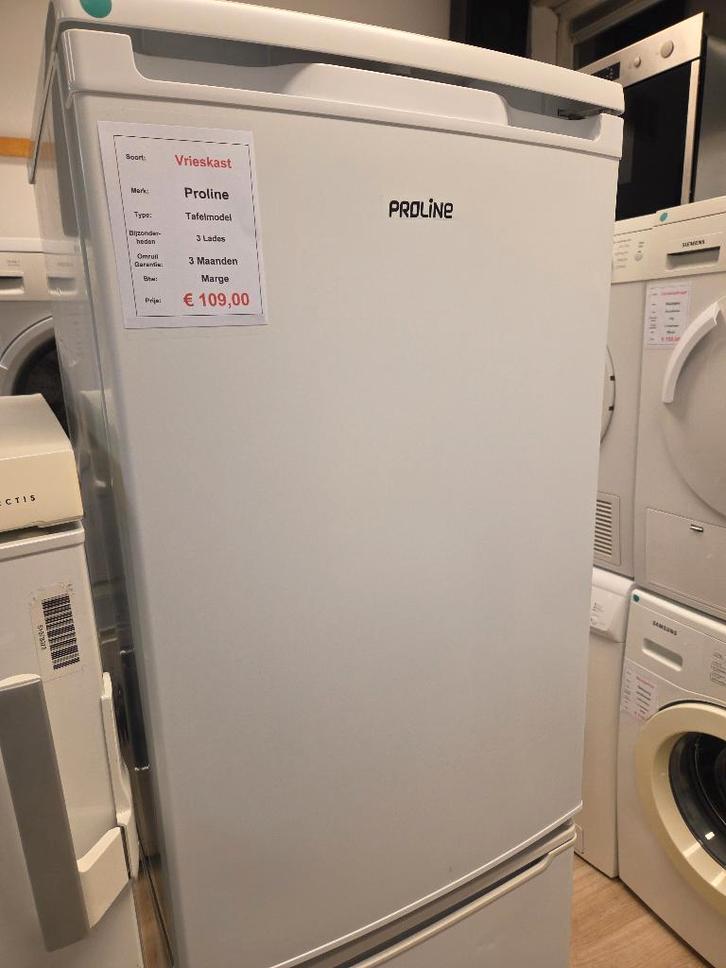 vrieskast - Proline - tafelmodel - 3 lades, Witgoed en Apparatuur, Vriezers en Diepvrieskisten, Gebruikt, Vrijstaand, Vrieskast