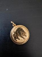 14K Gouden Stier Sterrenbeeld Hanger - 7.5 gram, Met hanger, Ophalen of Verzenden, Zo goed als nieuw, Goud