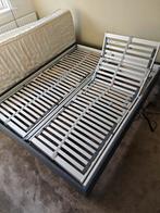 Verstelbare lattenbodems & bedframe (160x200) + bedspullen, Huis en Inrichting, Slaapkamer | Bedden, Ophalen, Gebruikt, Tweepersoons