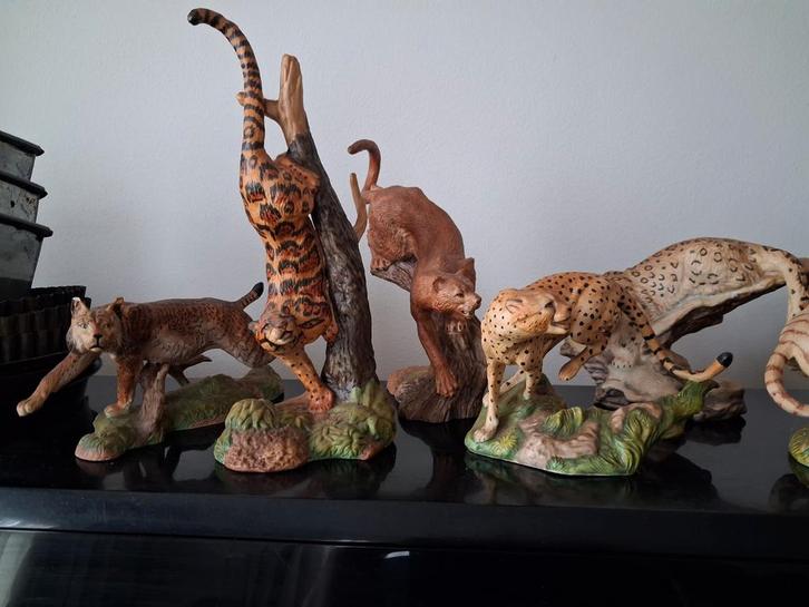Franklin mint  the great cats of the world, Verzamelen, Beelden en Beeldjes, Zo goed als nieuw, Dier, Ophalen of Verzenden