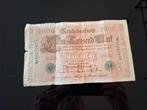 Reichsbanknote Tausend te koop tegen elk aannemelijk bod, Postzegels en Munten, Munten en Bankbiljetten | Verzamelingen, Ophalen of Verzenden
