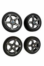BMW 17” velgenset 7J ET43 + banden (2 caps), Ophalen, Gebruikt, Banden en Velgen, 17 inch