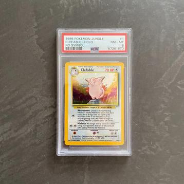 Pokemon Jungle #1 Clefable No Symbol Error PSA 8 beschikbaar voor biedingen