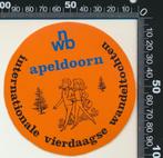 Sticker: NWB Apeldoorn - Internationale Vierdaagse Wandeltoc, Ophalen of Verzenden