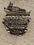 Rederij Tieleman Rotterdam Speldje, Verzamelen, Speldjes, Pins en Buttons, Ophalen of Verzenden, Gebruikt, Stad of Land, Speldje of Pin