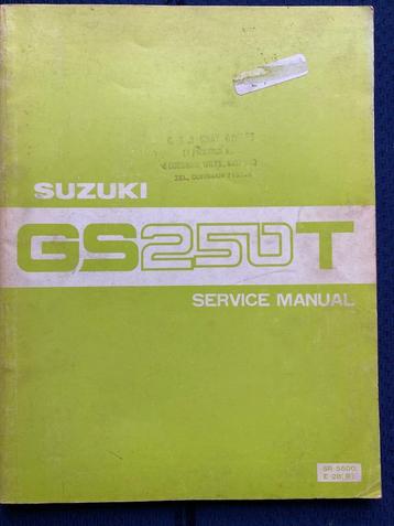 Suzuki GS250T 1981 Service Manual beschikbaar voor biedingen