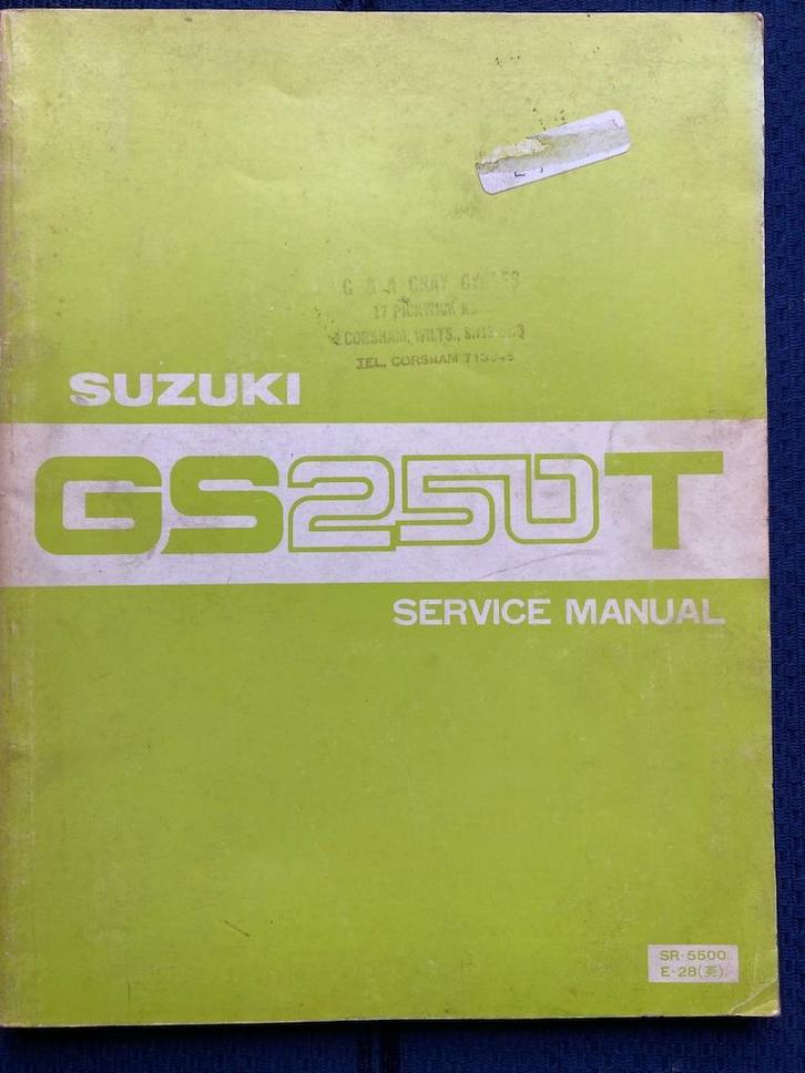 Suzuki GS250T 1981 Service Manual, Motoren, Handleidingen en Instructieboekjes, Suzuki, Verzenden