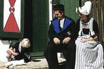 914062 Volendam klederdracht Gelopen met postzegel, Ophalen of Verzenden, Gelopen, Noord-Holland