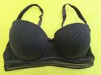 NIEUW Voorgevormde BH met stippen zwart mt 75D, Ophalen, Zwart, BH