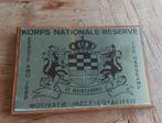 wapenschild korps nationale reserve, Verzamelen, Militaria | Algemeen, Ophalen