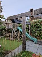 Speeltoestel + rondzit + tafel + glijbaan, deel gedemonteerd, Ophalen, Gebruikt, Glijbaan