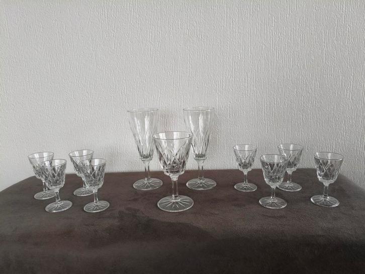 VMC Reims glazen, 11 stuks, Antiek en Kunst, Antiek | Glas en Kristal, Ophalen of Verzenden